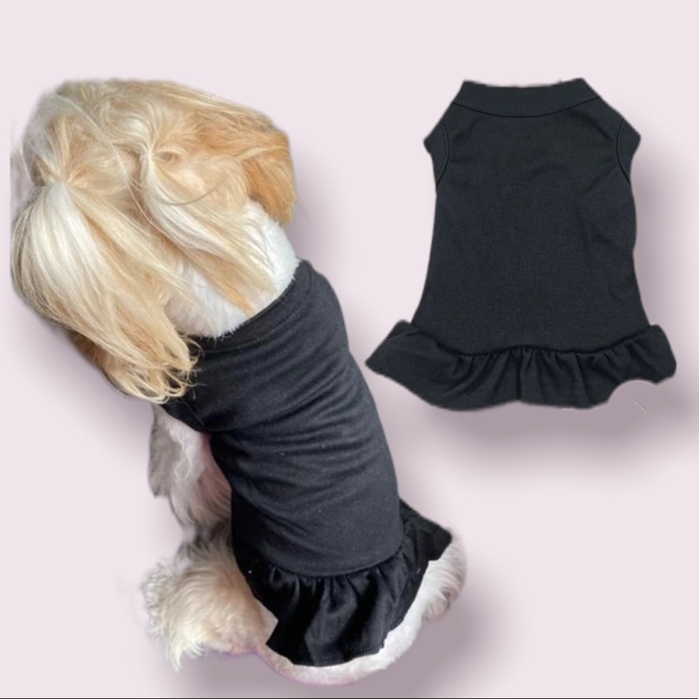 NWT Super Cute Black Puppy Dog Cat Dress